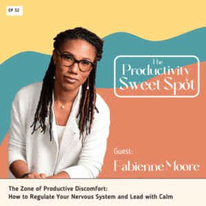 EP 32 What if the key to sustainable business growth wasn’t pushing harder—but learning how to stay grounded in the uncomfortable moments that actually spark growth?
In this episode, I’m joined by executive coach and leadership mentor Fabienne Moore to explore what we call the Zone of Productive Discomfort—the space between staying safe and burning out, where real transformation happens. We unpack how to tell the difference between healthy discomfort that fuels growth... and nervous system dysregulation that leads to shutdown, overwhelm, or overworking.
You’ll learn how to calm down your nervous system, recognize the signs of dysregulation, and tap into nervous system regulation exercises that build true resilience at work. We also talk about why high-achievers often miss the signals their bodies are sending—and how to slow down to go faster in a way that actually increases your clarity, impact, and peace of mind.
If you’ve ever felt stuck in the tension between ambition and exhaustion, this conversation will help you reconnect to your body’s wisdom, embrace discomfort without tipping into burnout, and lead yourself and your business from a place of calm strength.
Because growth is uncomfortable—but it shouldn’t cost your well-being.
 with Fabienne Moore 