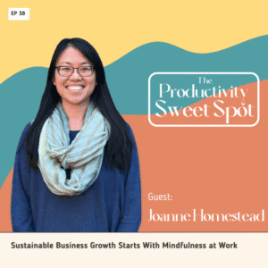 EP 38 Sustainable Business Growth Starts With Mindfulness at Work with Joanne Homestead 