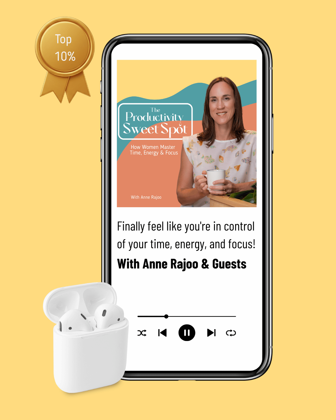The Productivity Sweet Spot podcast hosted by Anne Rajoo Peaceful Productivity Mentor
