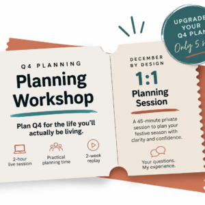 Q planning + 1:1 December by Design Bundle